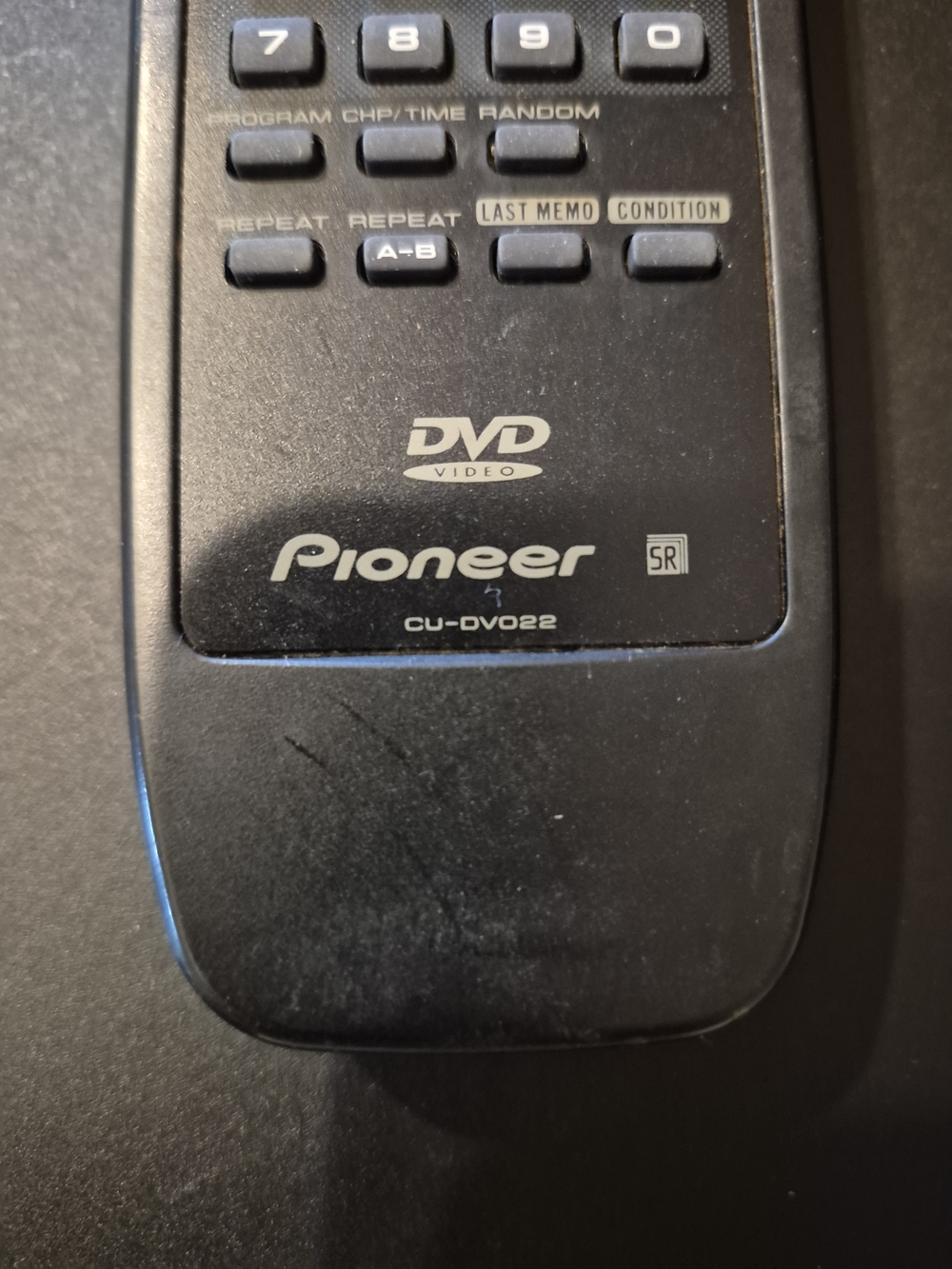 PIONEER Black DVD Remote Control CU-DV022